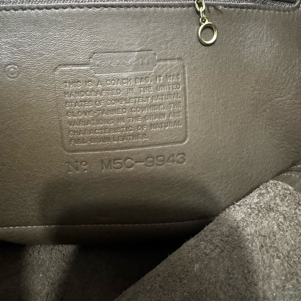 Coach Brown Leather Rucksack Backpack style 9943 - Picture 3 of 5